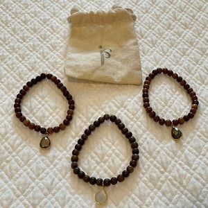 Jemma Sands Gemstone Bracelets Trio